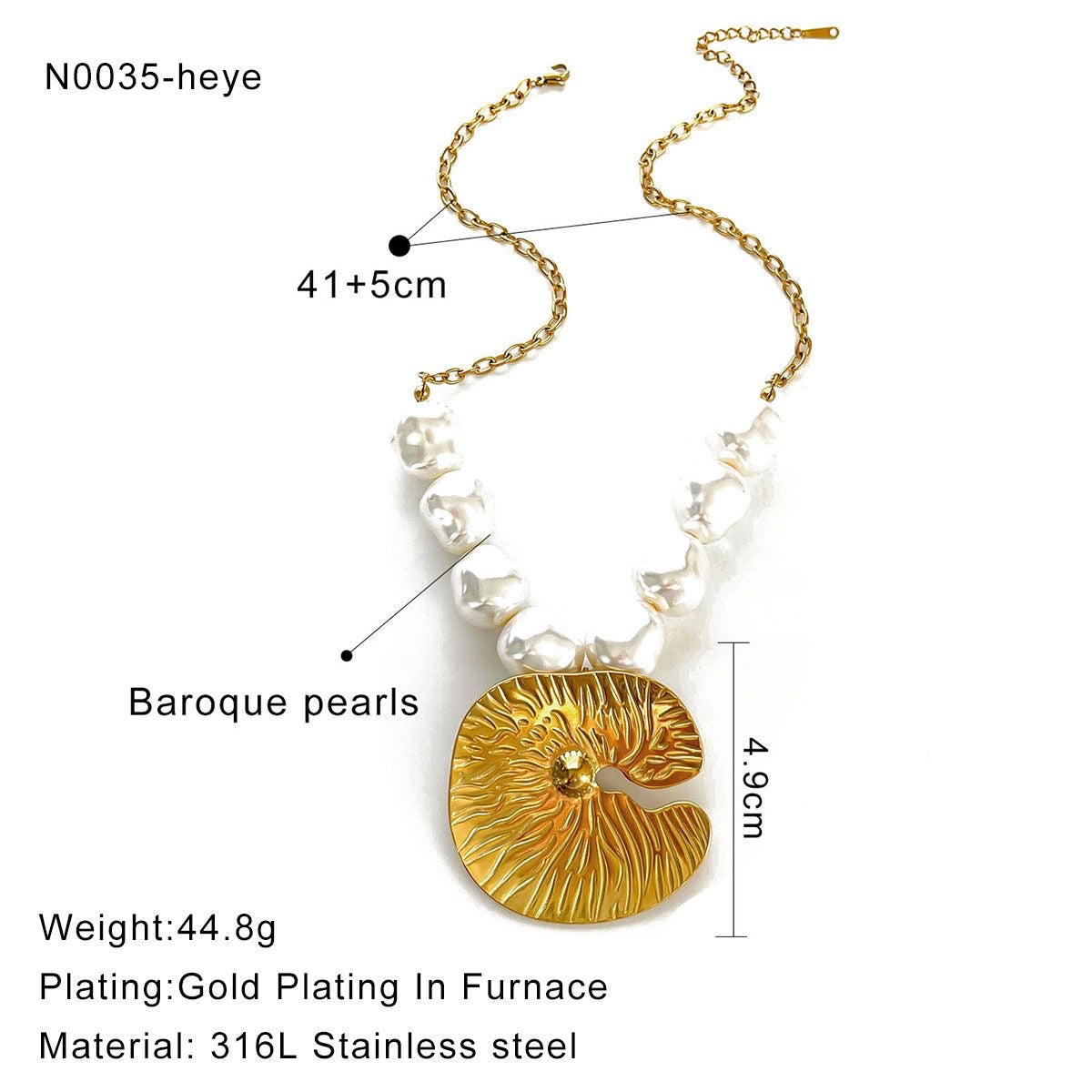 Collana Baroque Pearl