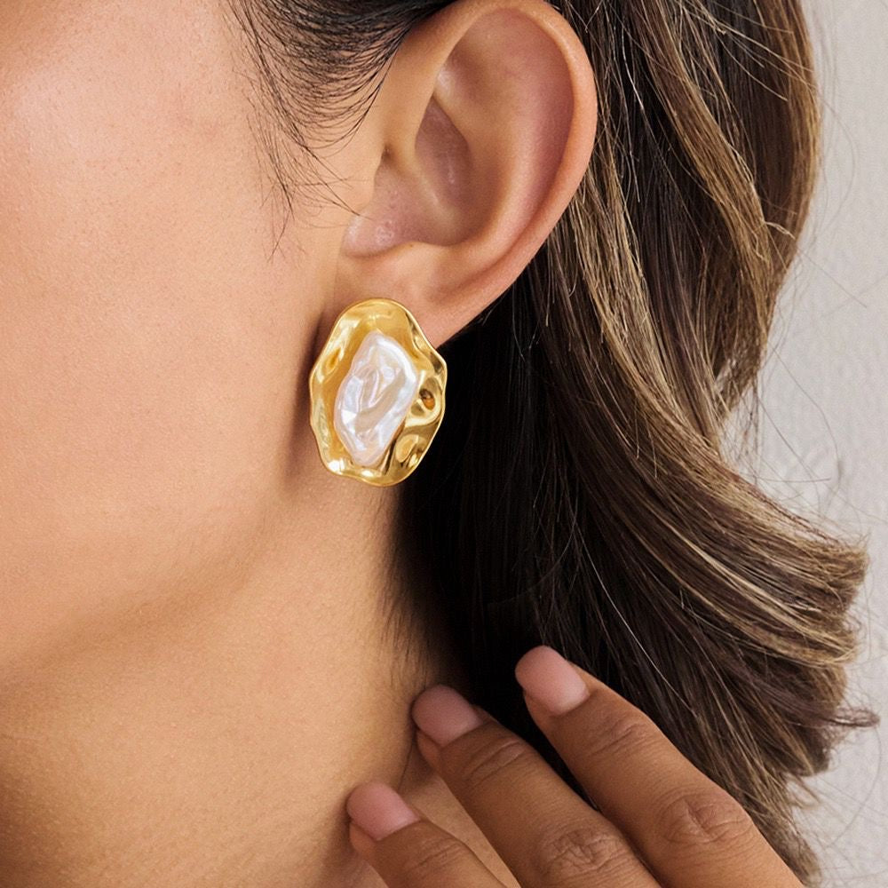 Orecchini Cerchio Irregolare