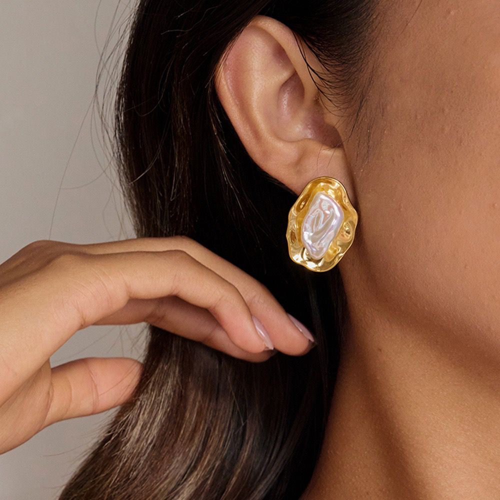 Orecchini Cerchio Irregolare