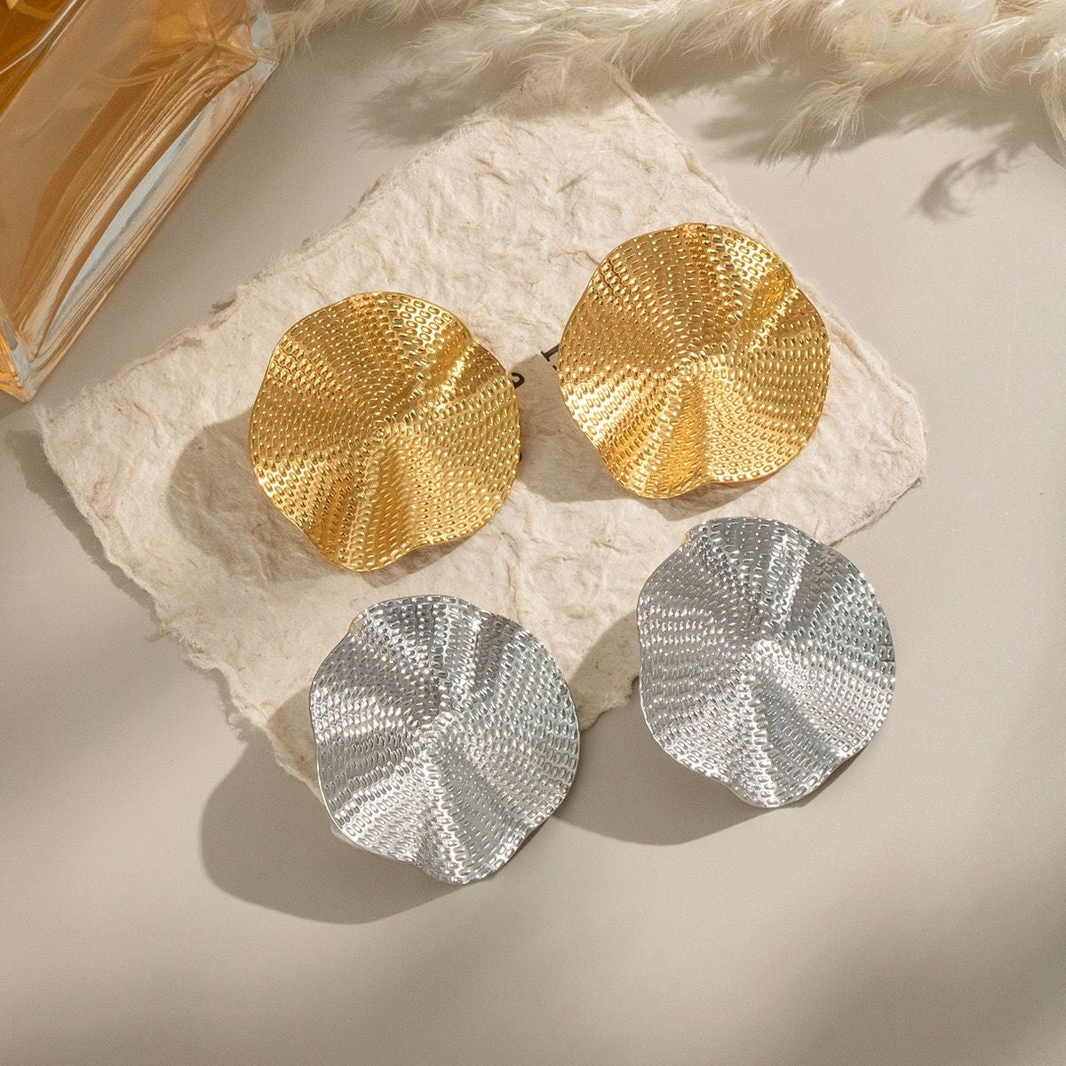 Orecchini Retrò Bottone